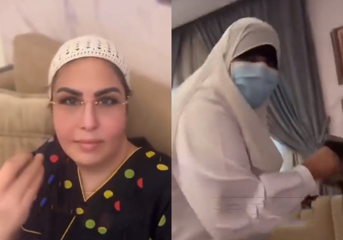 فجر السعيد تسيء وتسخر من ممرضة مصرية منقبة تخدمها وتشعل الغضب ضدها