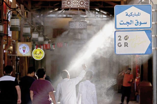 الحرارة في الكويت 