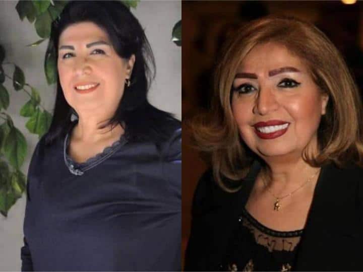 فضيحة الفنانة السورية أميرة خطاب وشقيقتها فاديا خطاب في أحد المطاعم.. بيرة في عمر الـ70 (شاهد)