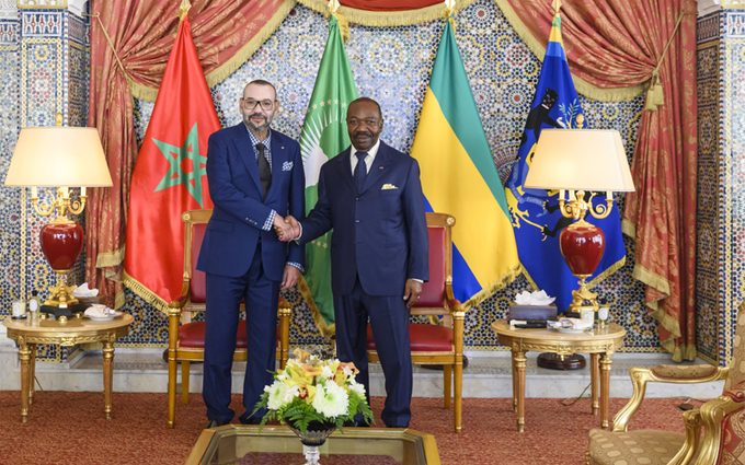 الملك محمد السادس والرئيس الغابوني المُنقلب عليه علي بونغو