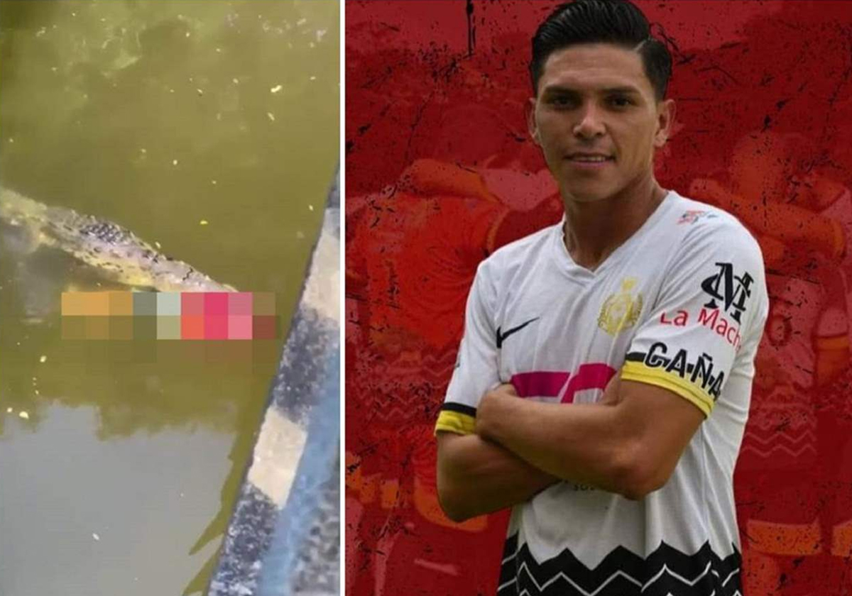 تمساح ضخم يلتهم لاعب كرة قدم كوستاريكي في ثوان معدودة!