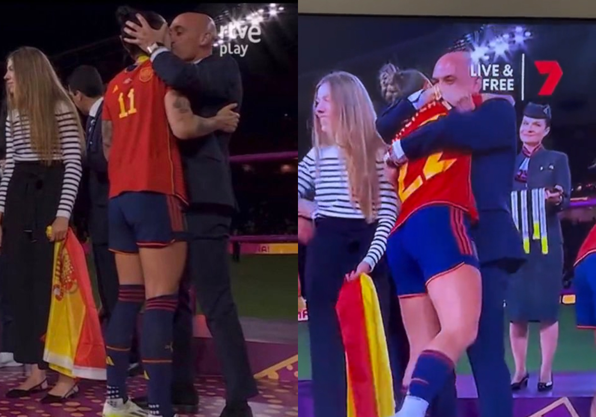 جيني هيرموسو عارية مع كأس العالم بعد القبلة الساخنة مع روبياليس