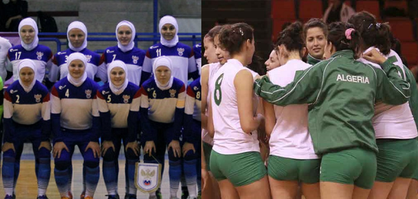 حقيقة صورة لاعبات منتخب الجزائر بدون حجاب 