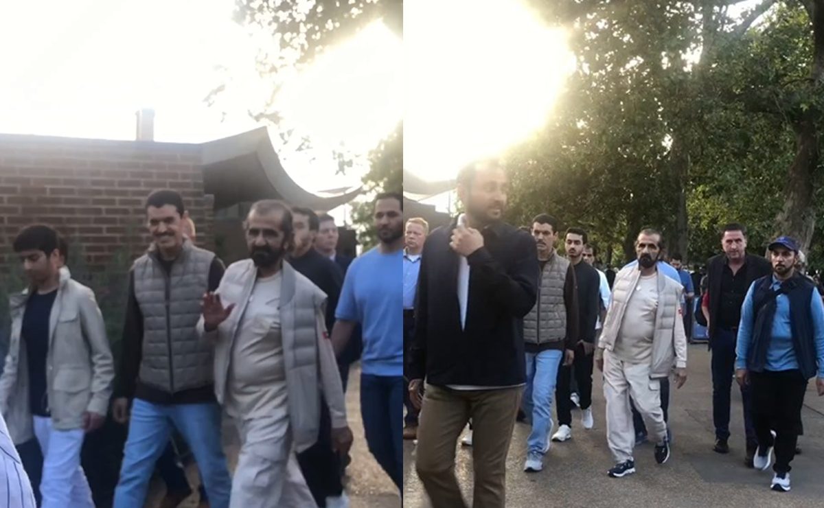 محمد بن راشد يمشي على طريقة "الزومبي" في لندن.. فيديو صادم يثير التساؤلات حول صحته!