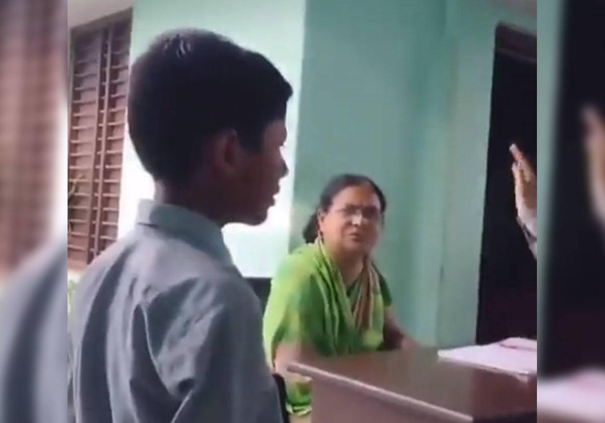 عنصرية غير مسبوقة .. معلمة هندوسية تطلب من التلاميذ ضرب طفل لأنه مسلم فقط!!