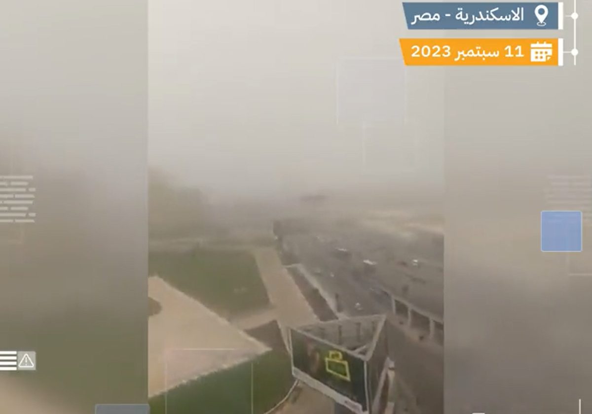 الإعصار دانيال يصل مصر وفيديو مرعب يقلب مواقع التواصل (شاهد)