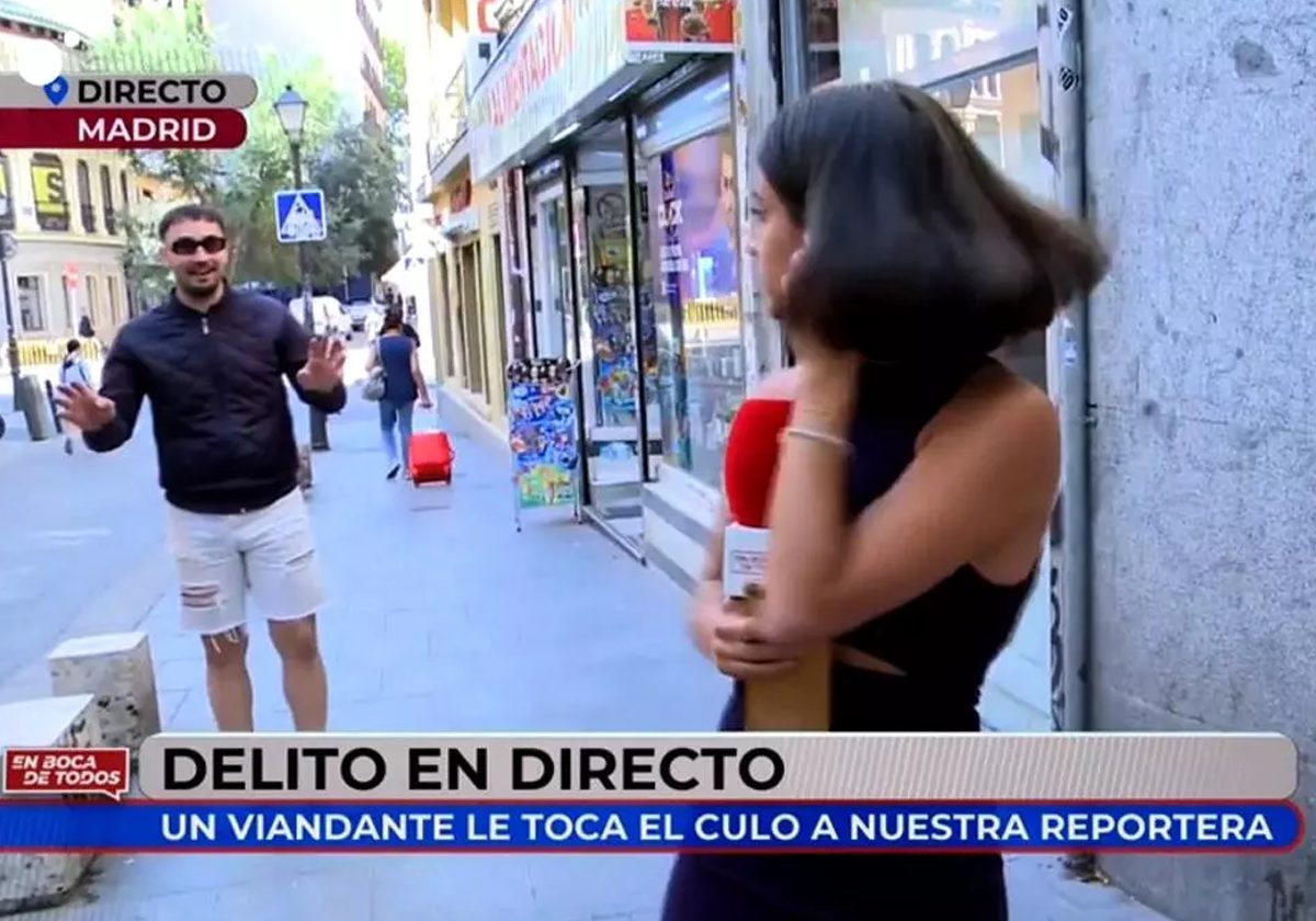 تعرضت الصحفية الإسبانية isa Balado للتحرش أثناء بث مباشر على الهواء