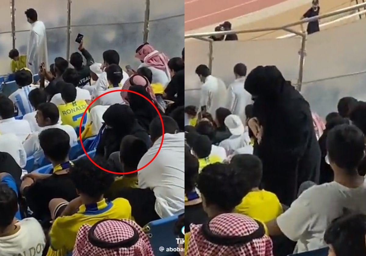 سعودية تصلي بين الجماهير في المدرجات وتثير غضبا عارما