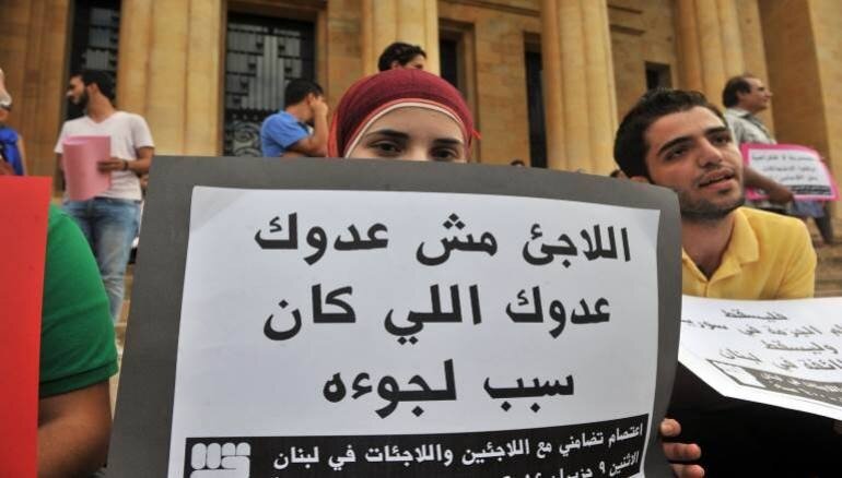 مذيعة في قناة الجديد اللبنانية تسيء للسوريين والفلسطينيين