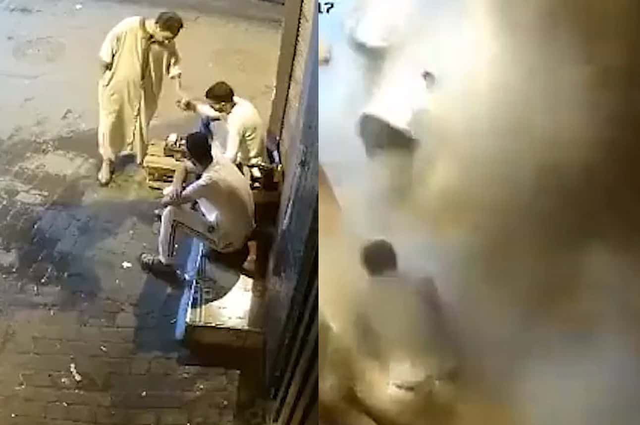 لحظة وقوع الزلزال في المغرب