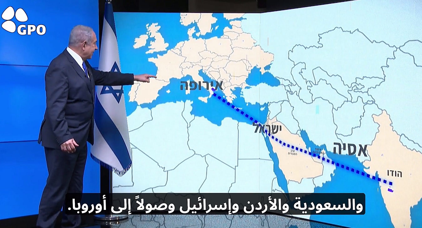الممر الاقتصادي (ممر السكك الحديدية) يعبر "إسرائيل" و3 دول عربية هي الأردن الإمارات والسعودية