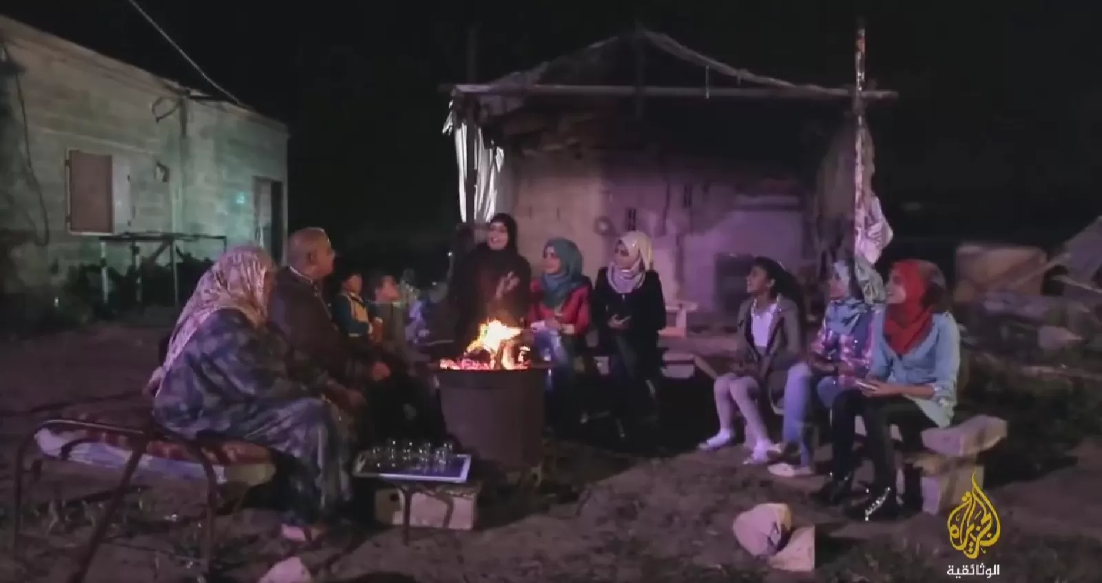 وائل الدحدوح برفقة عائلته