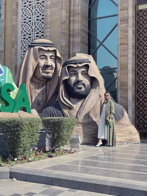 تمثال محمد بن سلمان ووالده الملك سلمان