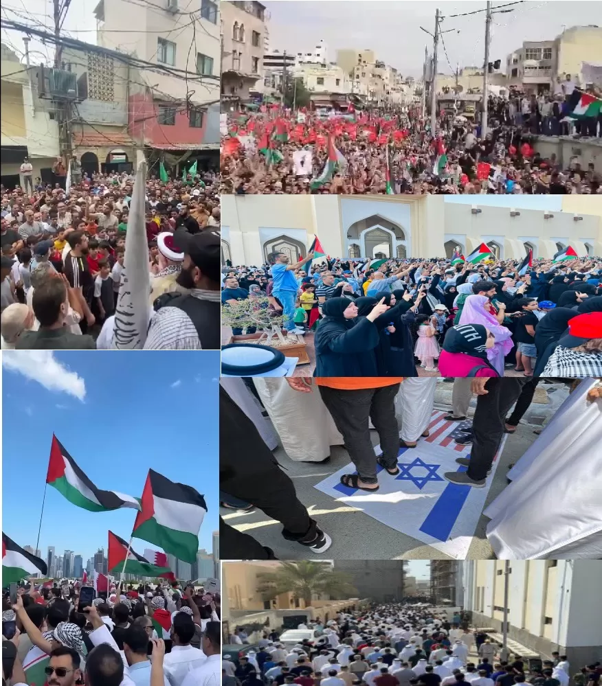 متظاهرون في عواصم عربية تضامنا مع غزة