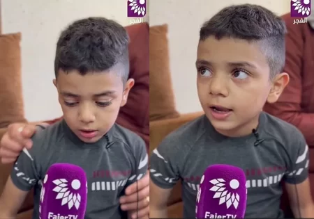 طفل فلسطيني من غزة ودع والده وأكل معه قبل ارتقائه شهيدا