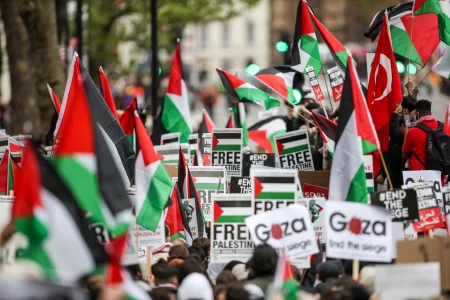 احتجاجات ضد الحرب على غزة