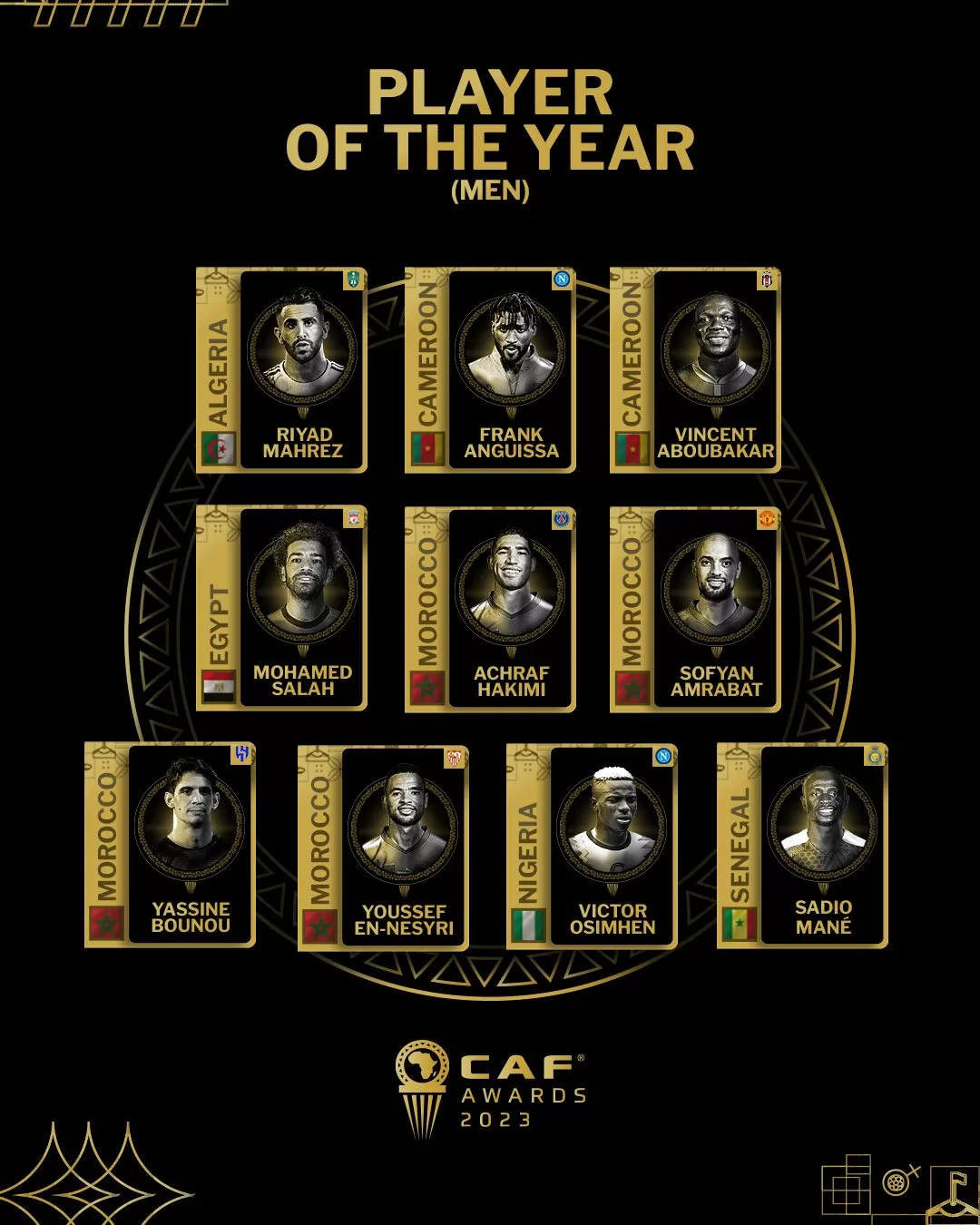 جائزة أفضل لاعب في أفريقيا لعام 2023