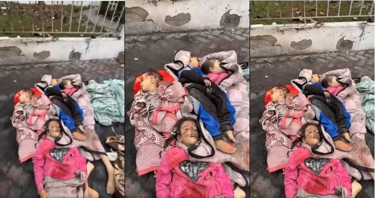 أطفال فلسطينيون استشهدوا في غارة إسرائيلية على حي الشيخ رضوان