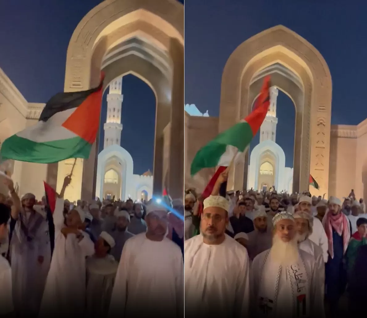 مظاهرة تضامنية مع فلسطين في شوارع مسقط