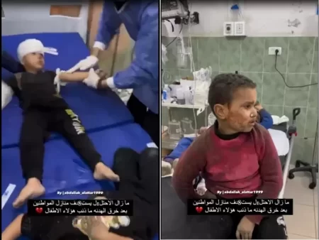 أطفال جرحى جراء غارات إسرائيلية على غزة بعد انتهاء الهدنة