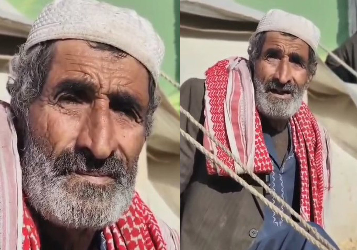 مسن فلسطيني من غزة