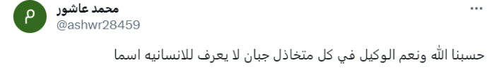 تعليق باسم "محمد عاشور" على استشهاد حمزة الدحدوح