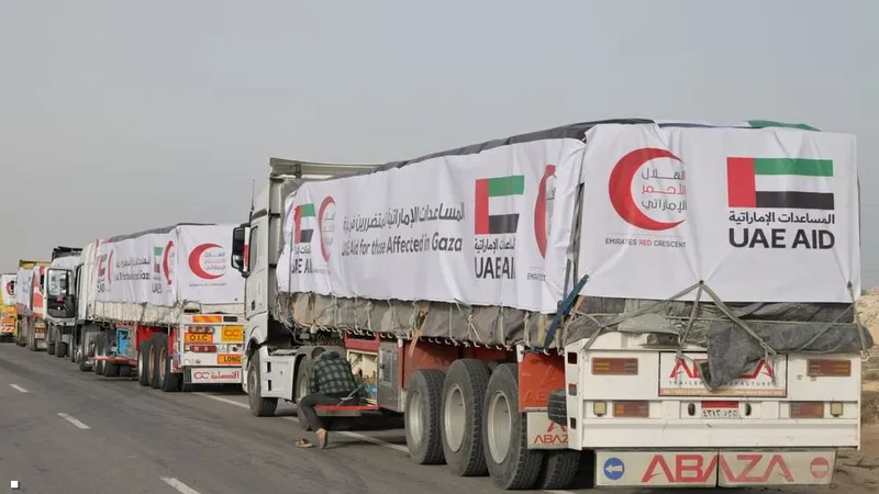 مساعدات الإمارات لغزة