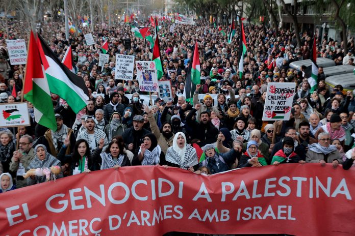 مظاهرات في الولايات المتحدة دعما لفلسطين ومطالب بإيقاف الإبادة الجماعية في غزة