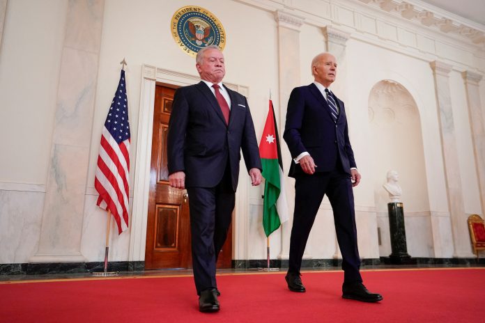 ملك الأردن عبدالله الثاني يقابل الرئيس الأمريكي جو بايدن في البيت الأبيض