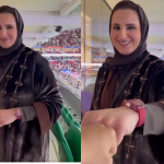 "بقبضة اليد".. الشيخة جواهر زوجة أمير قطر تتفاعل مع العنابي على طريقتها