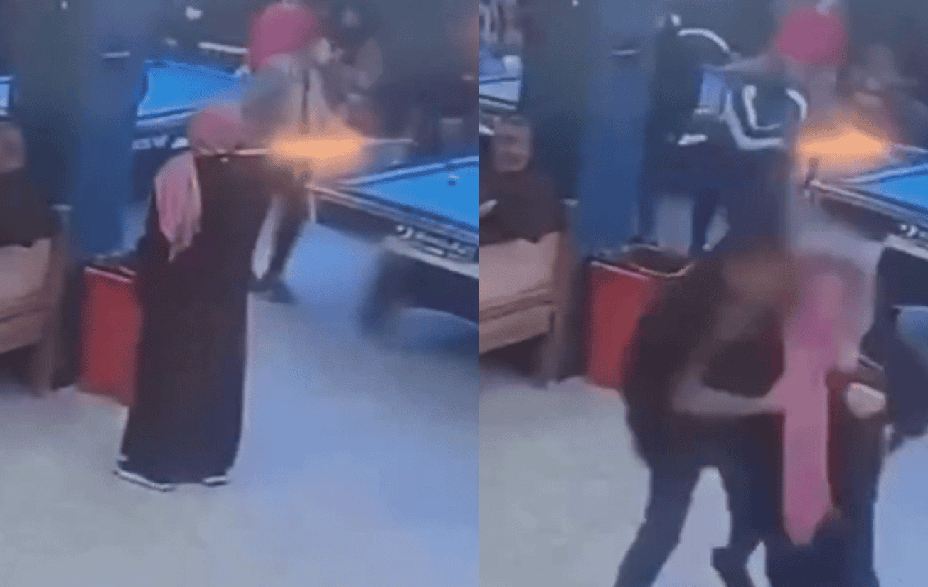 شاهد ما فعلته عراقية أرادت قتل زوجها رمياً بالرصاص داخل مقهى