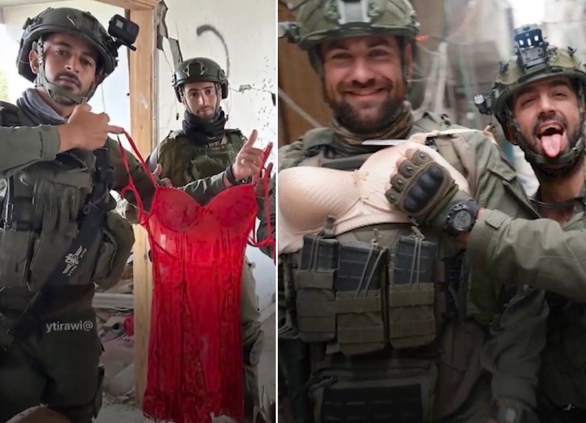 جنود الاحتلال ينشرون صورهم مع ملابس داخلية لناس من غزة