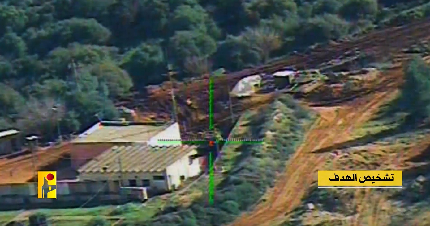 حزب الله يستهدف دبابة ميركافا في موقع البغدادي