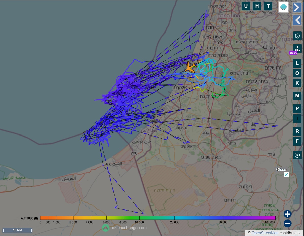 طائرة عسكرية إسرائيلية دخلت الأراضي المصرية 100 مرة منذ 7 أكتوبر