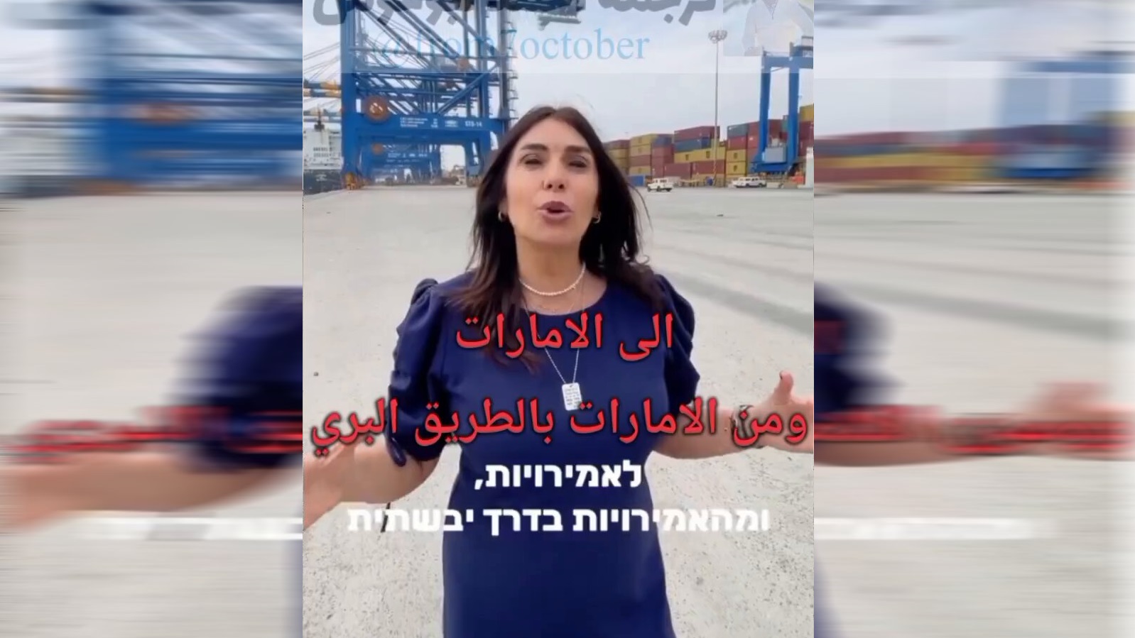 ميري ريغيف تحتفي بمسار وصول البضائع من الإمارات والسعودية والأردن إلى إسرائيل