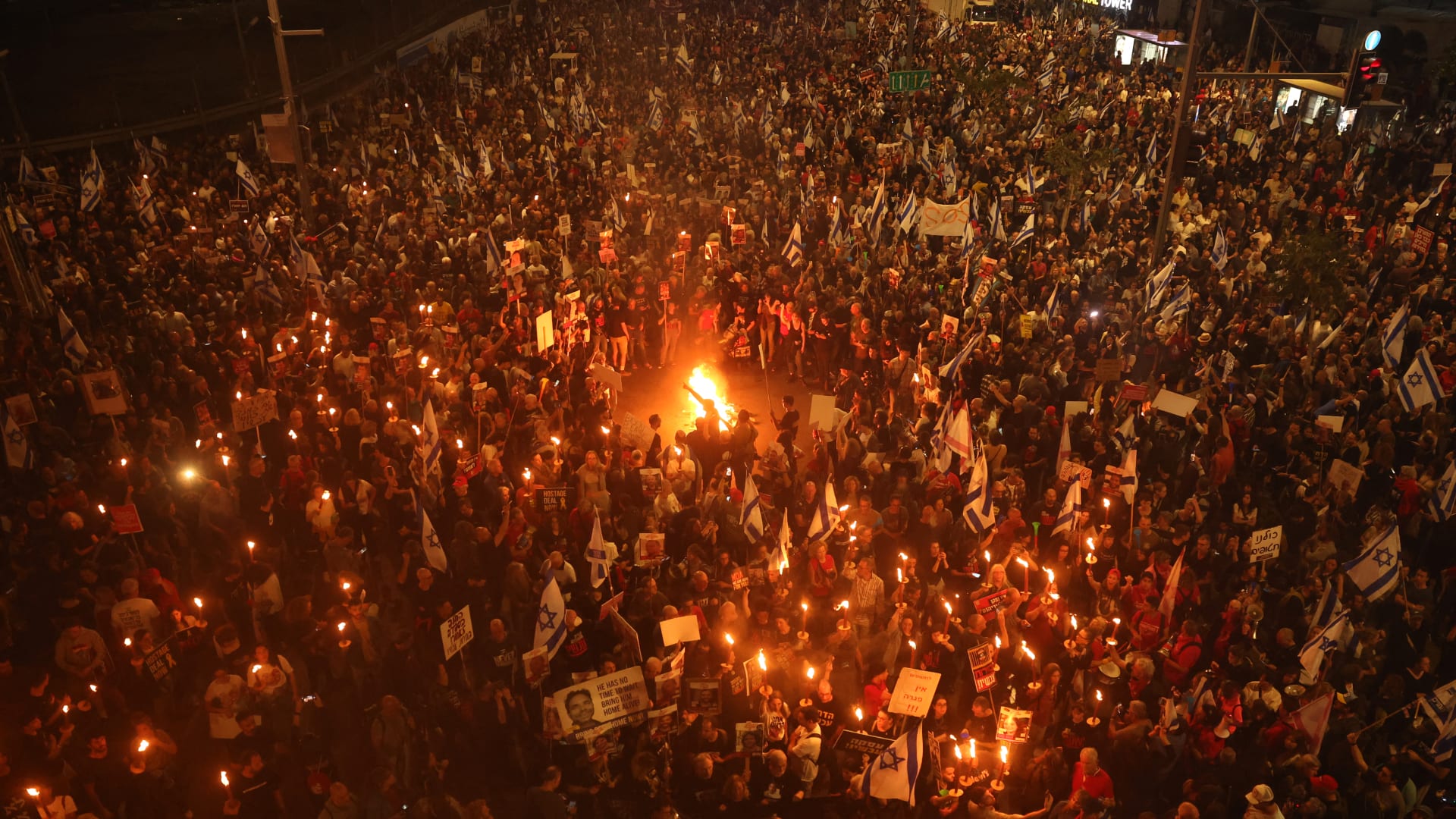 احتجاجات ضد نتنياهو