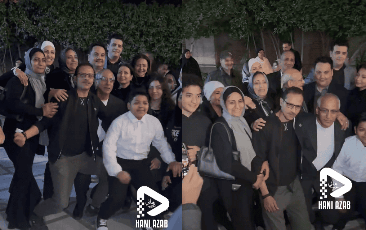 "مأتم أم فرح؟".. ما فعله نجل حلمي بكر وهو يلتقط صورة تذكارية مع أسرته في عزاء والده عرضه لهجوم حاد