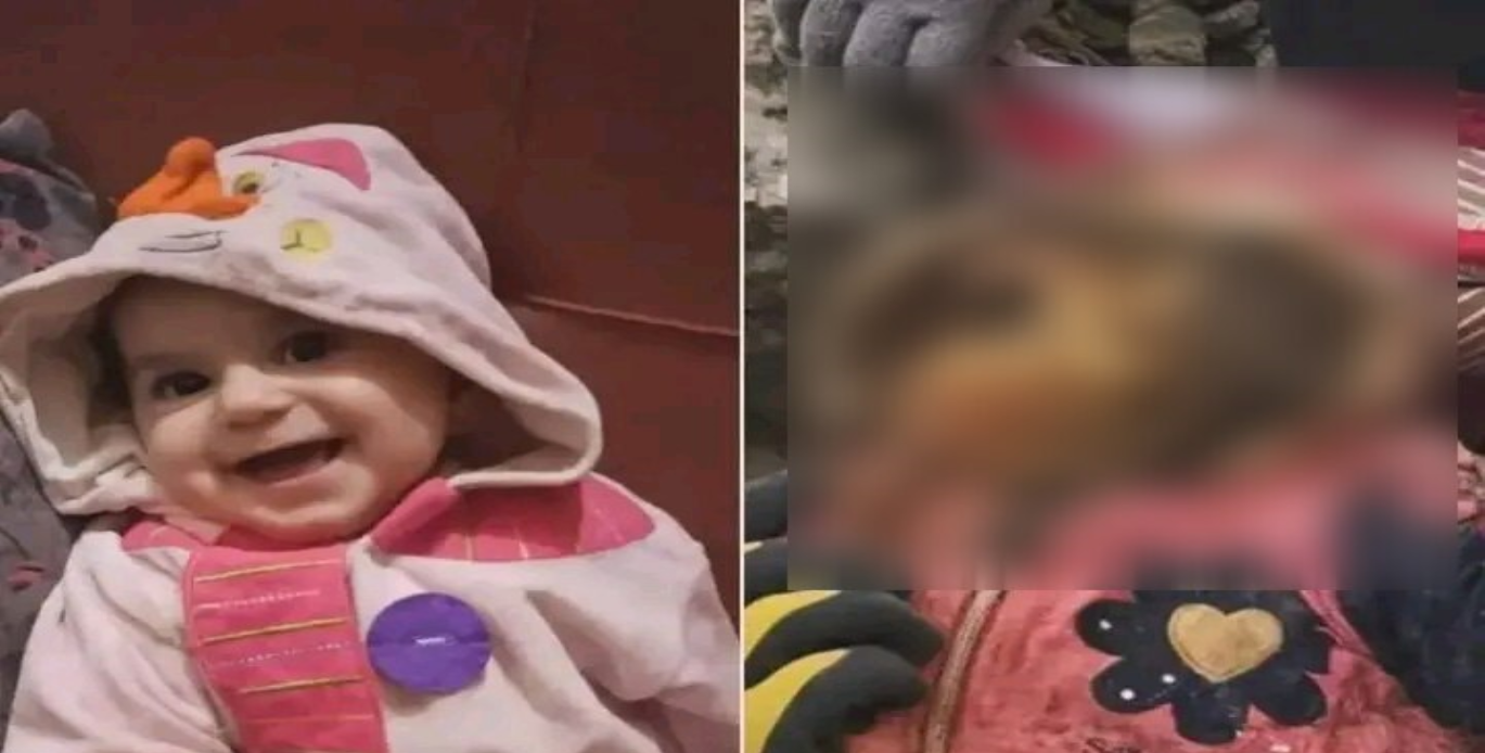 رمضان غزة.. لحظة العثور على جثة طفلة شهيدة وقد تحللت بشكل كامل
