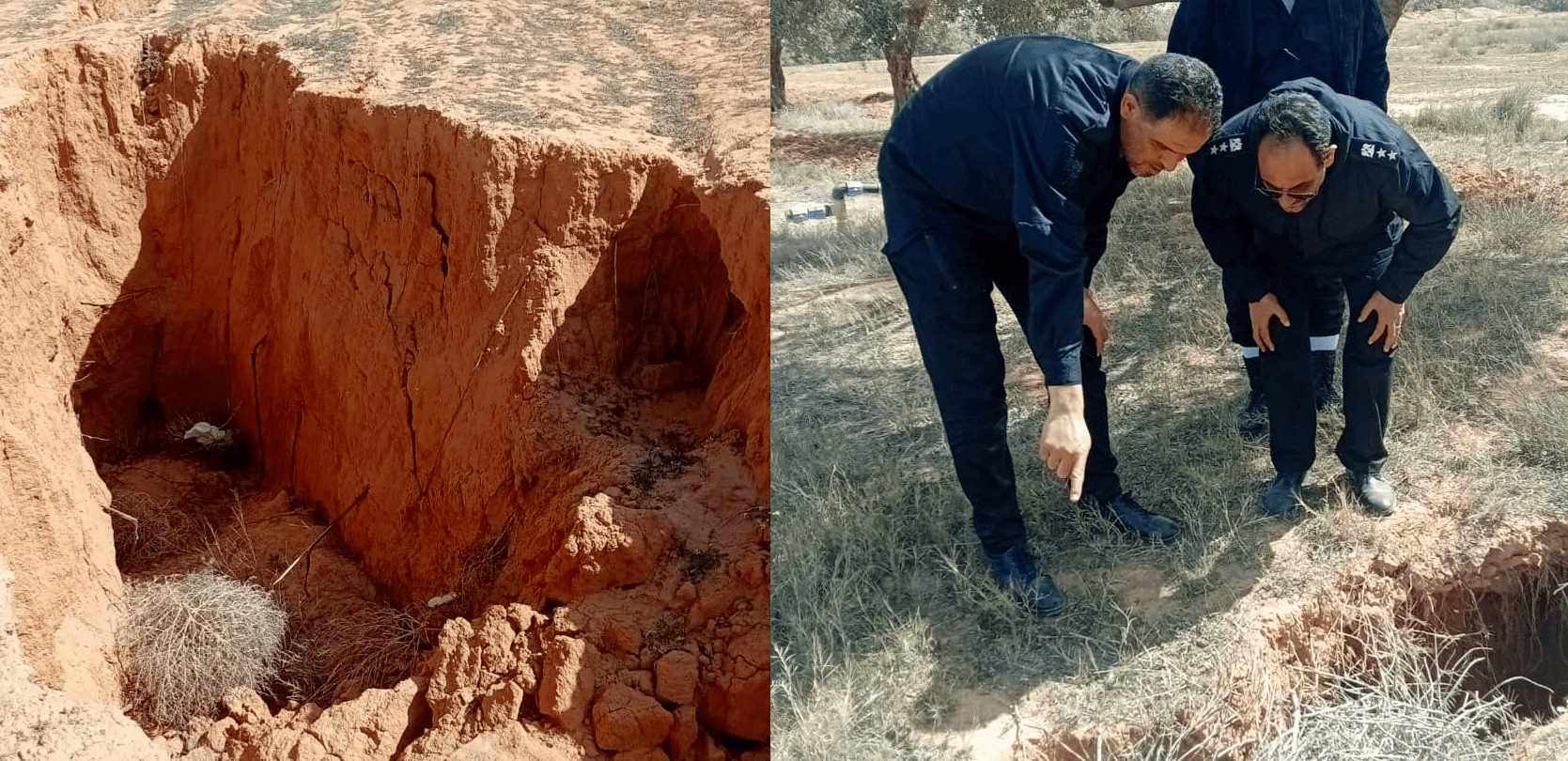 ظهر تشققات كبير في مزرعة بمنطقة "السبيعة" في ليبيا.. أثارت قلق الليبيين وفجرت الجدل