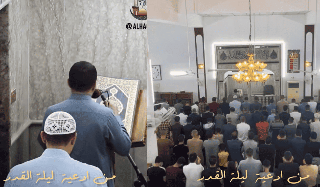 إمام عراقي يسقط مغشيا عليه من شدة التأثر أثناء الدعاء لغزة