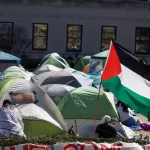 احتجاجات الجامعات الأمريكية تضامنا مع غزة