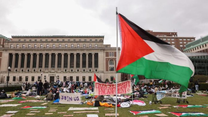 جامعة كولومبيا تتضامن مع غزة