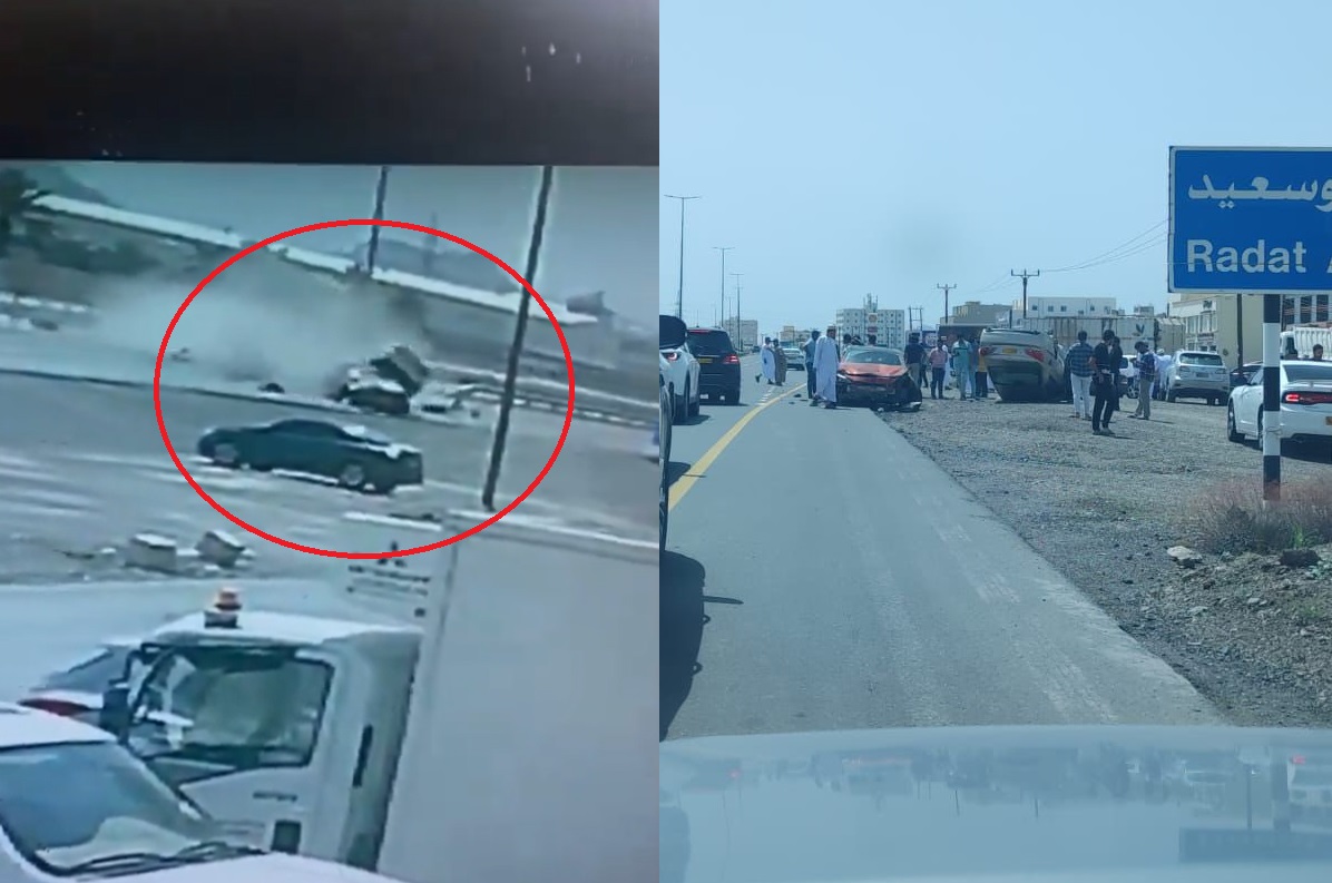 حادث مرعب في سلطنة عمان .. مركبتان تدهسان ممرضات أمام مستشفى نزوى (فيديو)