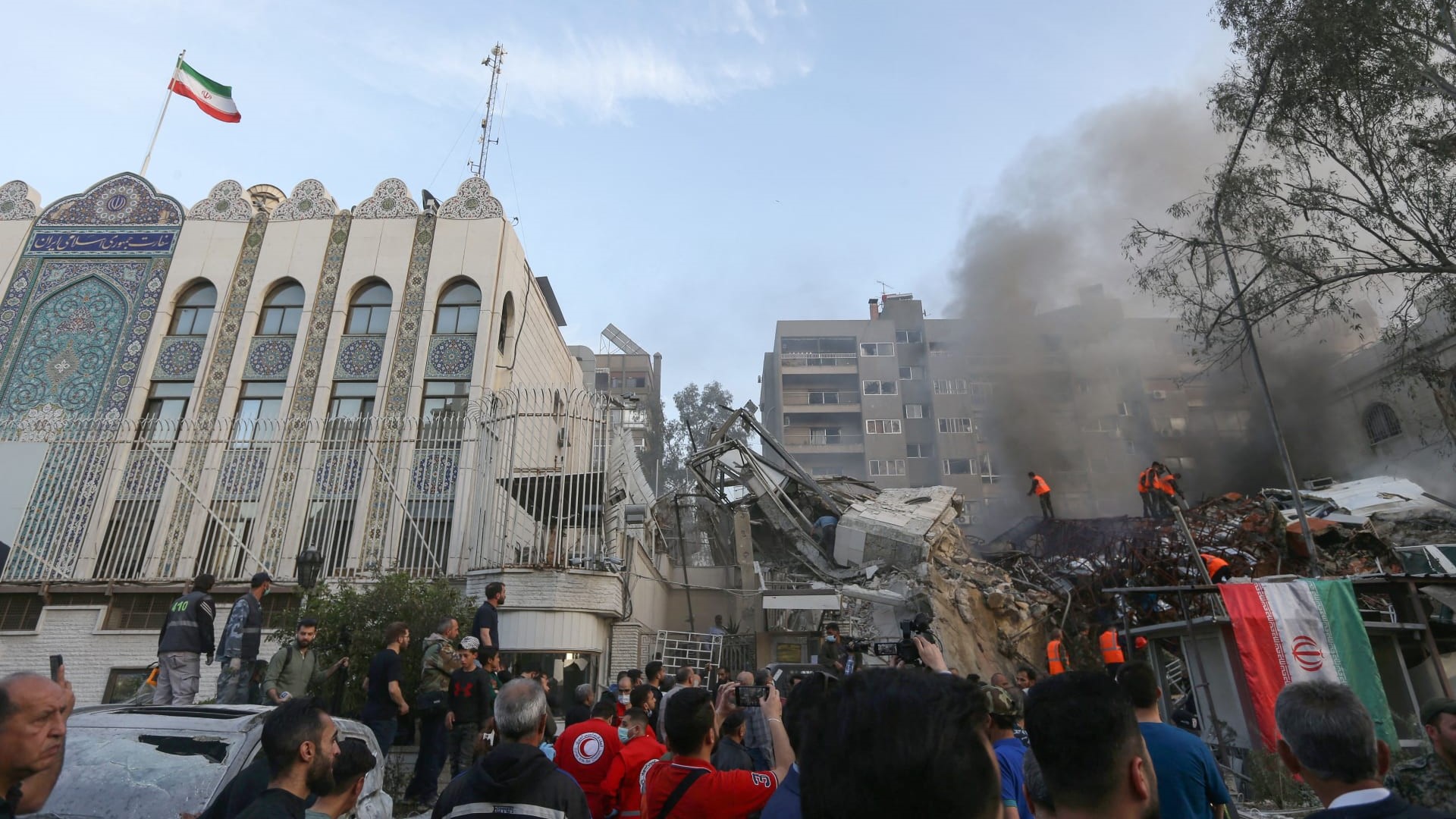 قصف القنصلية الايرانية في دمشق