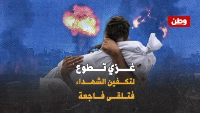 متطوع تكفين الشهداء في غزة