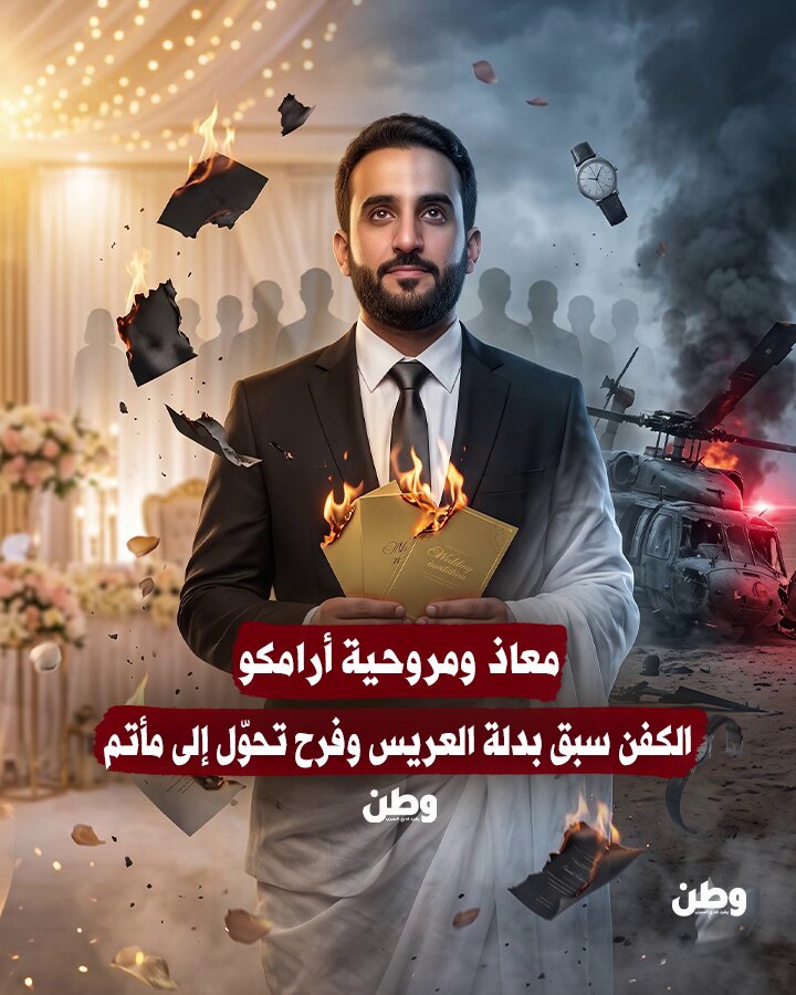 تحول الكفن إلى بدلة عرس.. قصة الشاب معاذ الزهراني ضحية مروحية أرامكو الذي خطفه الموت قبل زفافه تحول الكفن إلى بدلة عرس.. قصة الشاب معاذ الزهراني ضحية مروحية أرامكو الذي خطفه الموت قبل زفافه