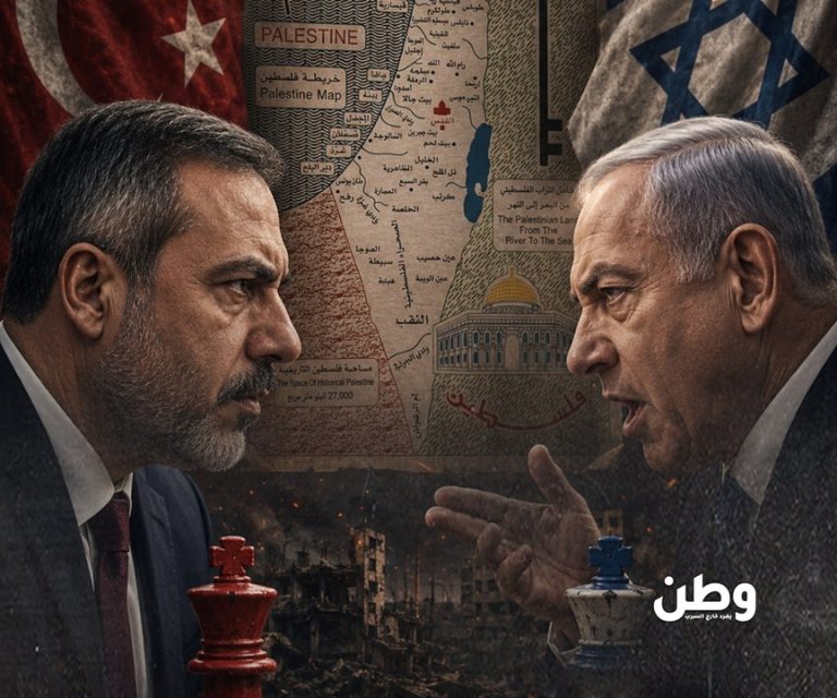 خريطة فلسطين تشعل الغضب الإسرائيلي.. هاكان فيدان يصعّد والضغط على نتنياهو يتزايد خريطة خلف فيدان تثير غضب تل أبيب