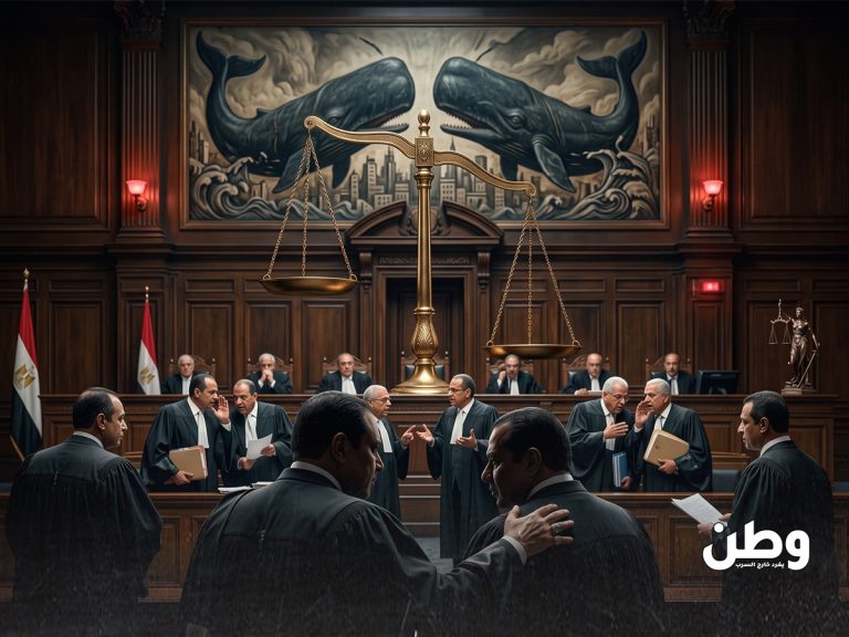“معركة الحيتان” في القضاء المصري.. أزمة بين القضاة والنيابة تبدأ بمشادة في الشارع واقعة مشادة بين رئيس بمحكمة الاستئناف وموظف في مكتب النائب العام تتحول إلى أزمة داخل الأوساط القضائية، وسط روايات عن تدخلات وتحقيقات مع قضاة وأعضاء نيابة.