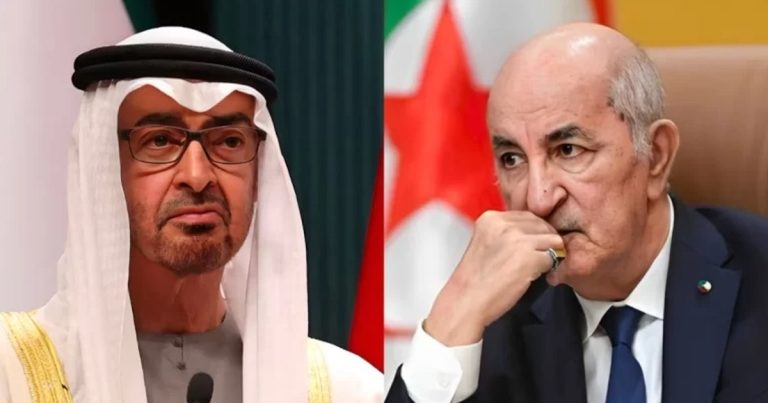 بعد أشهر من التوتر.. لماذا أعلنت الجزائر قطع علاقاتها مع الإمارات في هذا التوقيت؟ الجزائر تعلن قطع علاقاتها الدبلوماسية مع الإمارات بعد اتهامات بتدخلات إقليمية ودعم جماعات انفصالية، وسط تصاعد التوتر في شمال أفريقيا والساحل.