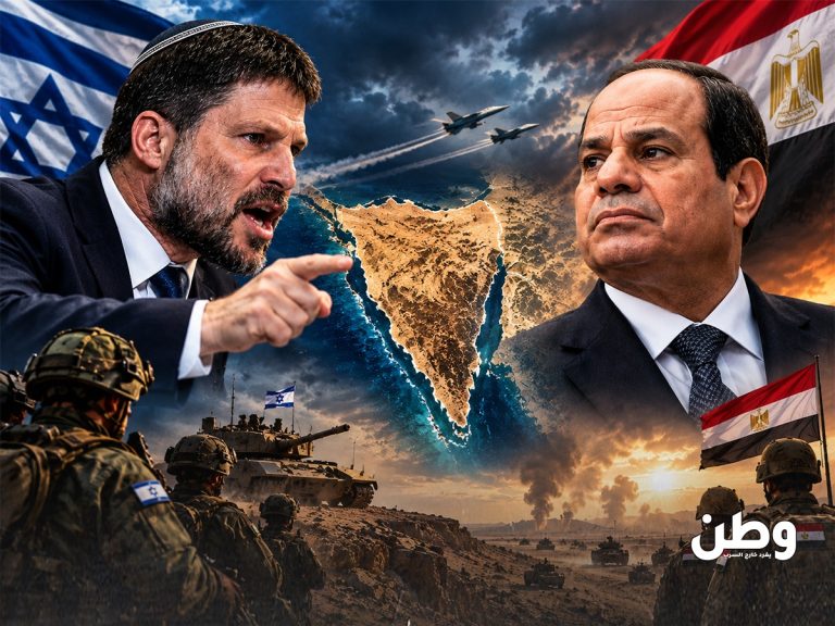 سموتريتش يلوّح بخسارة مصر لسيناء إذا هاجمت إسرائيل.. فكيف سترد القاهرة؟ جدّد بتسلئيل سموتريتش تصريحاته التصعيدية بشأن سيناء، وسط تساؤلات حول ردّ الرئيس المصري عبد الفتاح السيسي وتمسك القاهرة بمعاهدة السلام والسيادة المصرية.